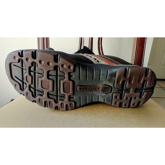 Skechers Shoe Mens Size 10 Black Leather Relaxed Fit Loafer Slip On Sneakers - Picture 3 of 7